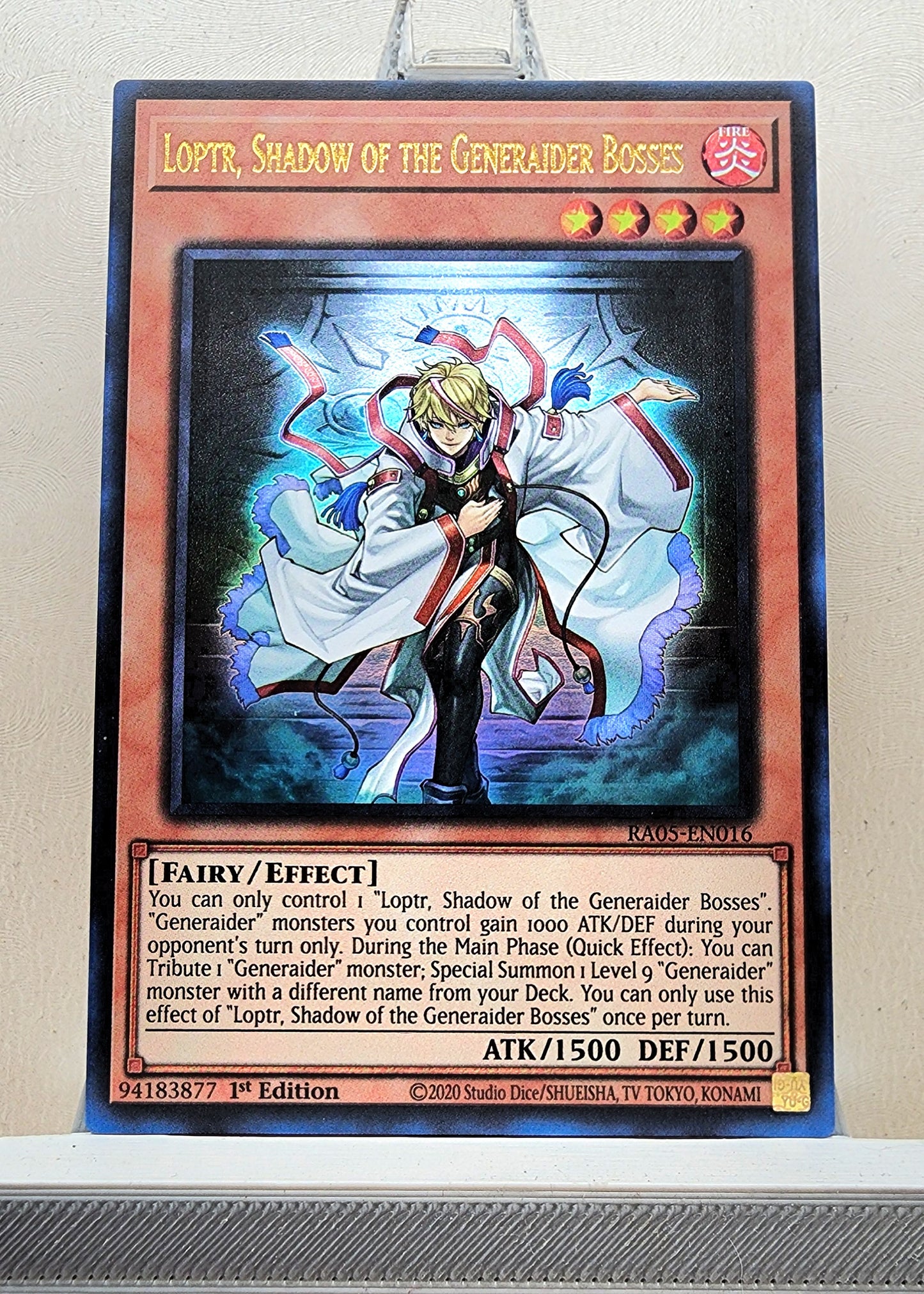 Yugioh! 1x Loptr, Shadow of the Generaider Bosses (RA05 - Ultra Rare) 1st Edition