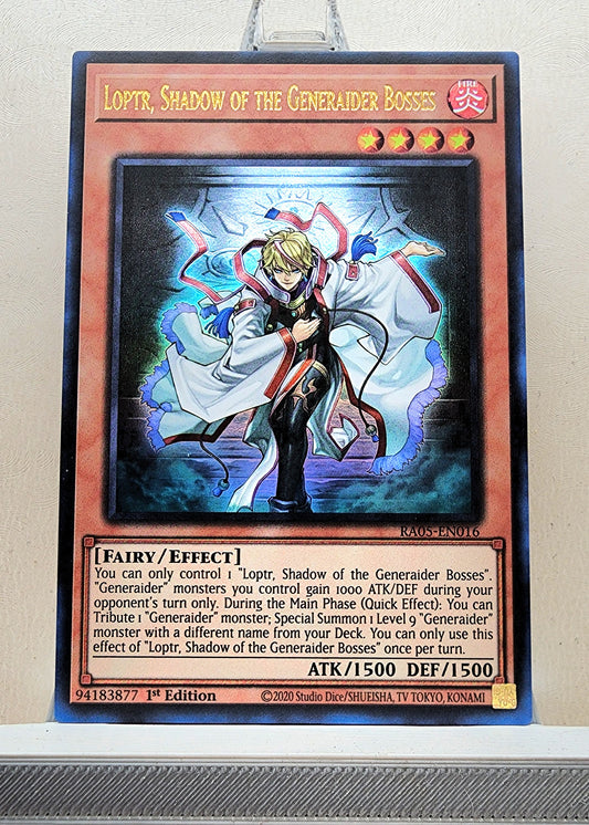 Yugioh! 1x Loptr, Shadow of the Generaider Bosses (RA05 - Ultra Rare) 1st Edition