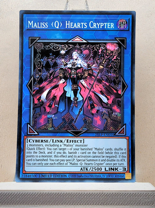 Yugioh! 1x Maliss <Q> Hearts Crypter (25LP - Secret Rare) Limited Edition