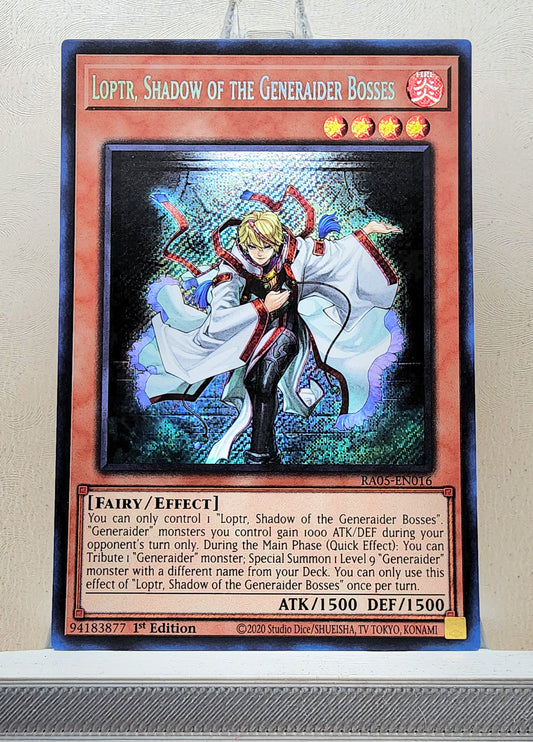Yugioh! 1x Loptr, Shadow of the Generaider Bosses (RA05 - Secret Rare) 1st Edition