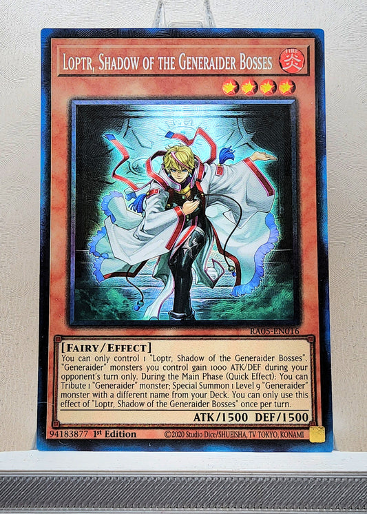 Yugioh! 1x Loptr, Shadow of the Generaider Bosses (RA05 - Prismatic Collectors Rare) 1st Edition