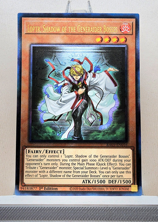 Yugioh! 1x Loptr, Shadow of the Generaider Bosses (RA05 - Prismatic Ultimate Rare) 1st Edition