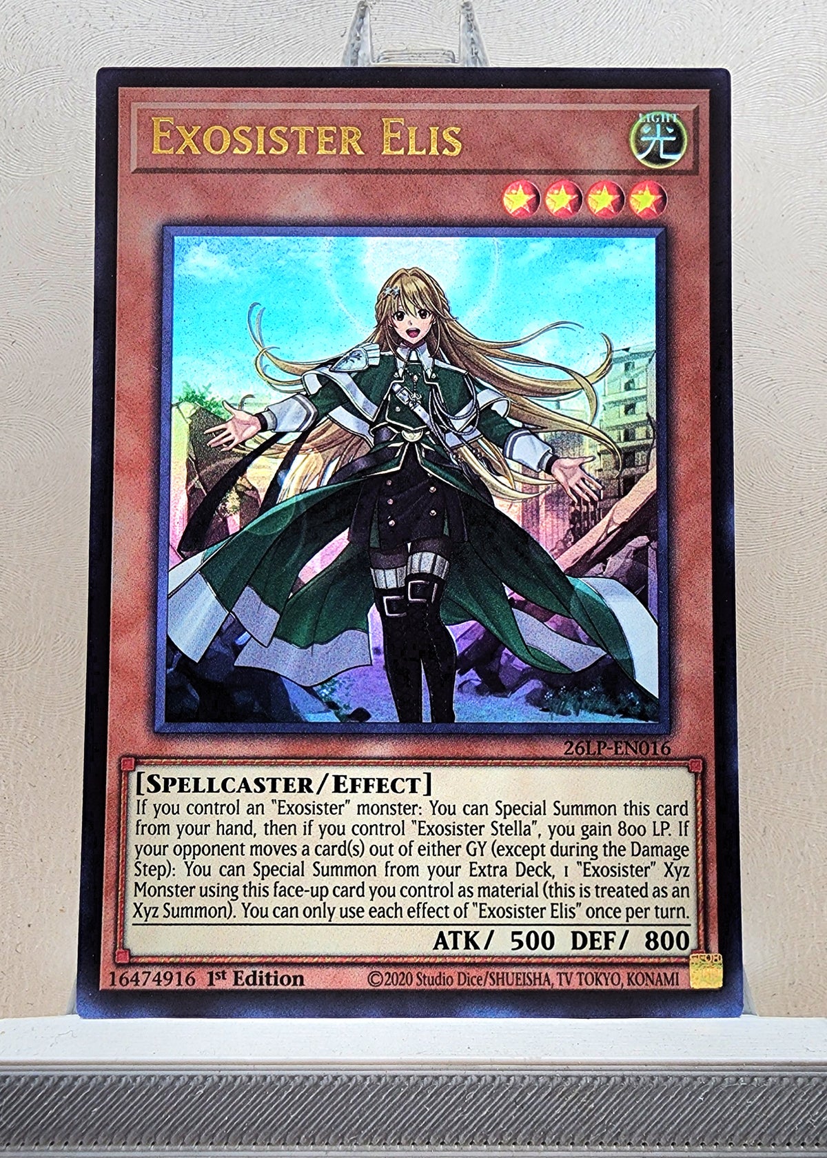 Yugioh! 1x Exosister Elis (26LP - Ultra Rare) Limited Edition