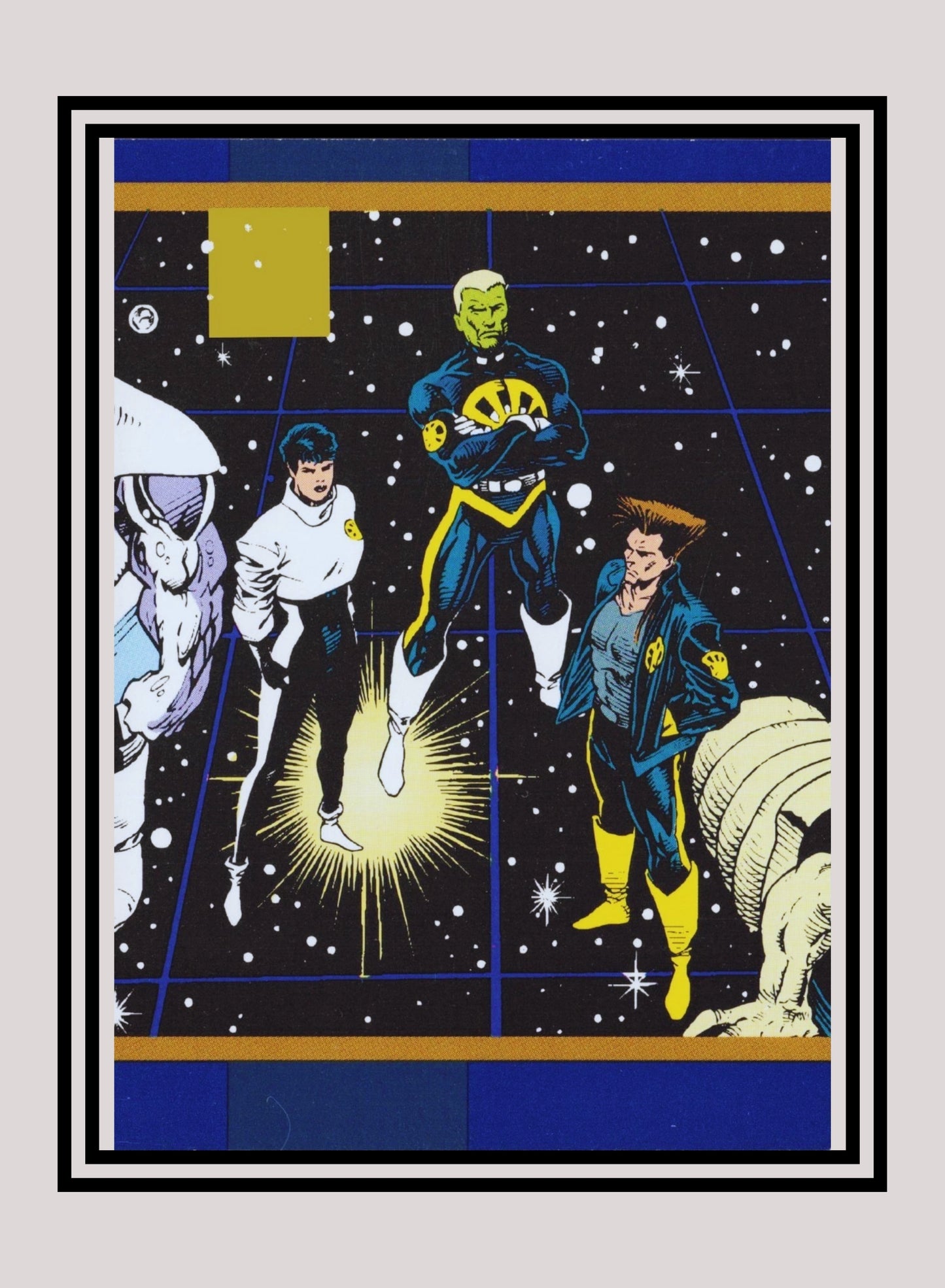 DC! 1x L.E.G.I.O.N - Base (#017 - 1993 Skybox DC Cosmic Teams)