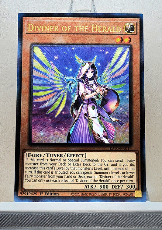 Yugioh! 1x Diviner of the Herald (RA05 - Prismatic Ultimate Rare) 1st Edition