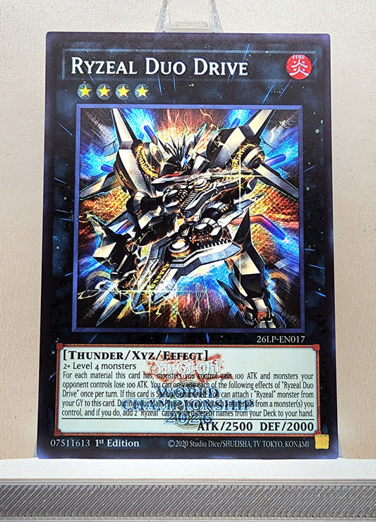 Yugioh! 1x Ryzeal Duo Drive (26LP - Emblazoned Secret Rare) Limited Edition