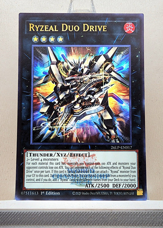 Yugioh! 1x Ryzeal Duo Drive (26LP - Emblazoned Ultra Rare) Limited Edition