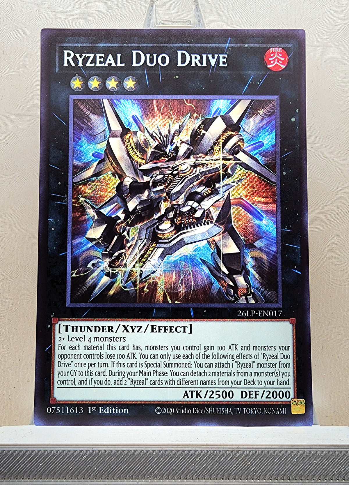Yugioh! 1x Ryzeal Duo Drive (26LP - Secret Rare) Limited Edition