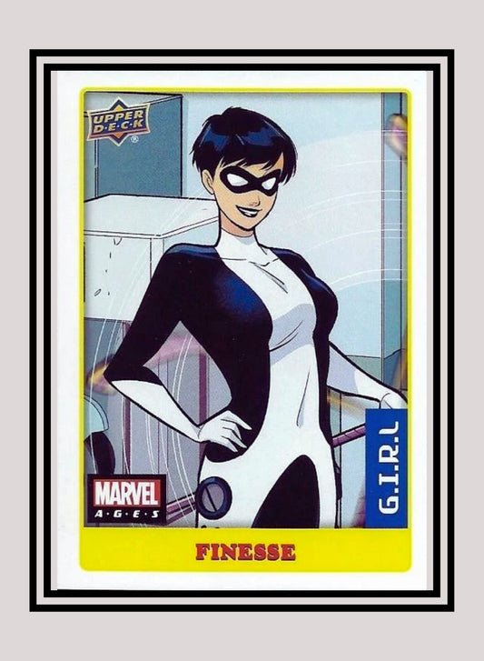 Marvel! 1x Finesse - Sticker (#017 - 2020 Upper Deck Marvel Ages)