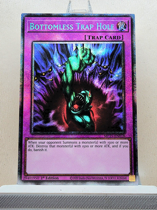 Yugioh! 1x Bottomless Trap Hole (MP25 - Starlight Rare) 1st Edition