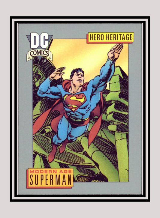DC! 1x Modern Age Superman - Base (#018 - 1991 Impel DC Cosmic Cards)