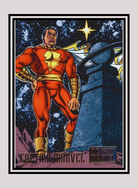 Marvel! 1x Captain Marvel - Base (#018 - 1995 Fleer DC vs. Marvel Comics)