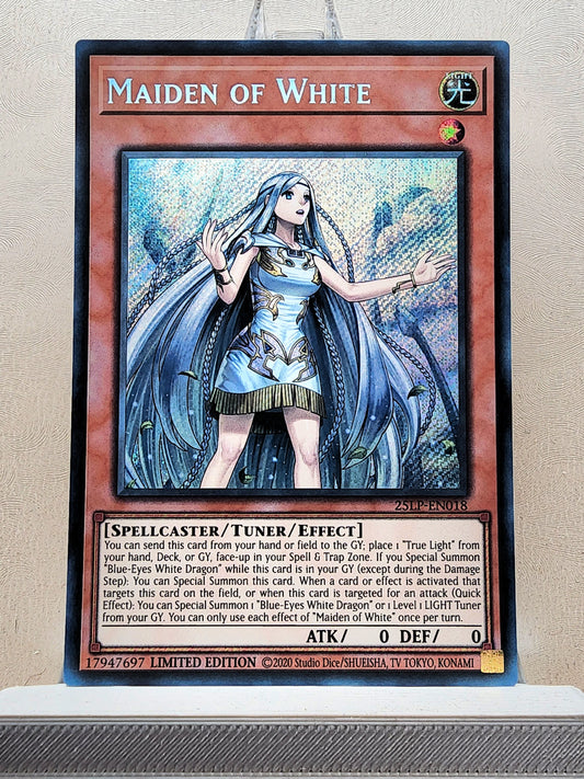 Yugioh! 1x Maiden of White (25LP - Secret Rare) Limited Edition