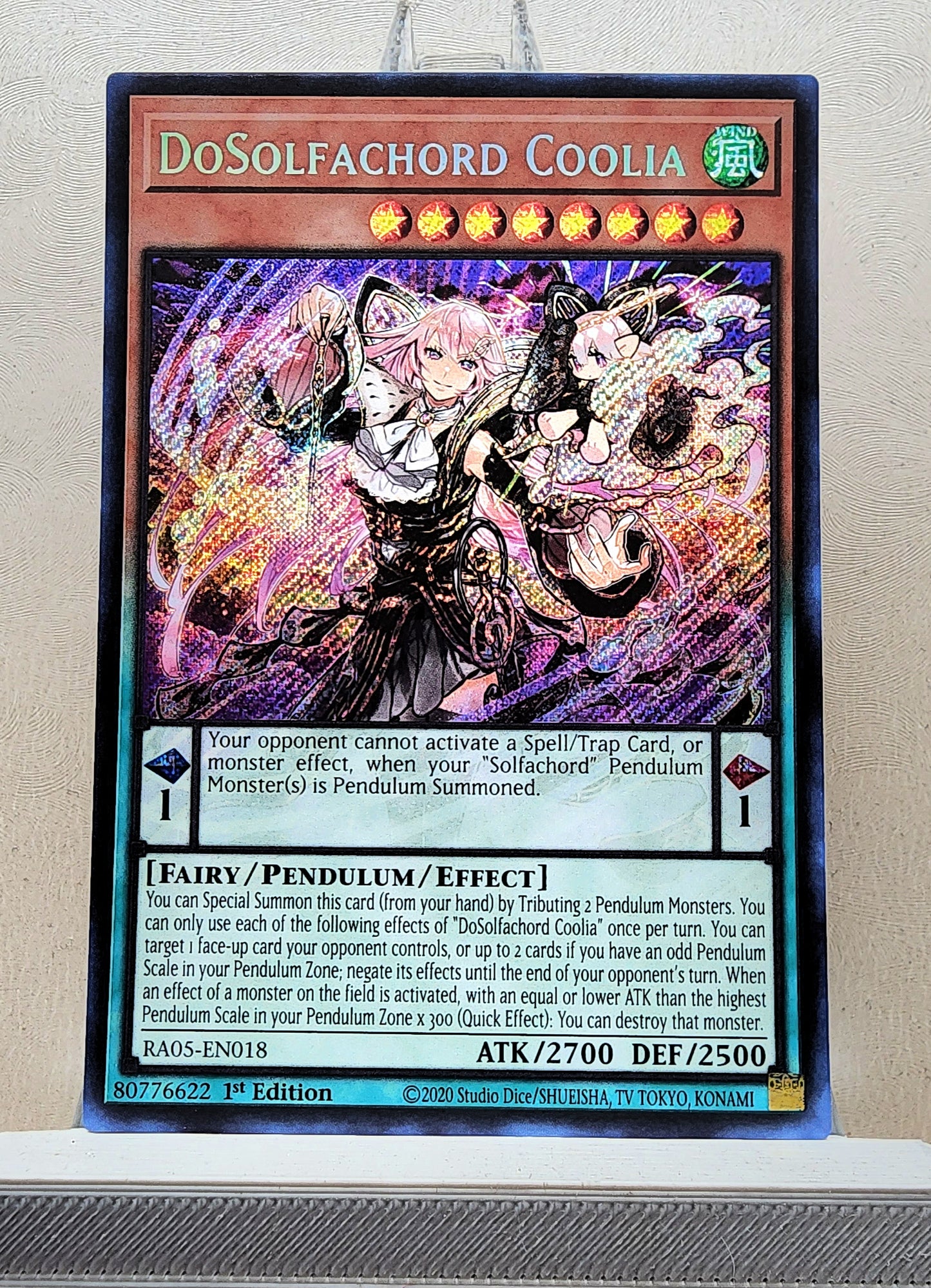 Yugioh! 1x DoSolfachord Coolia (RA05 - Secret Rare) 1st Edition