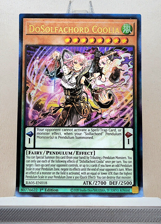Yugioh! 1x DoSolfachord Coolia (RA05 - Prismatic Ultimate Rare) 1st Edition
