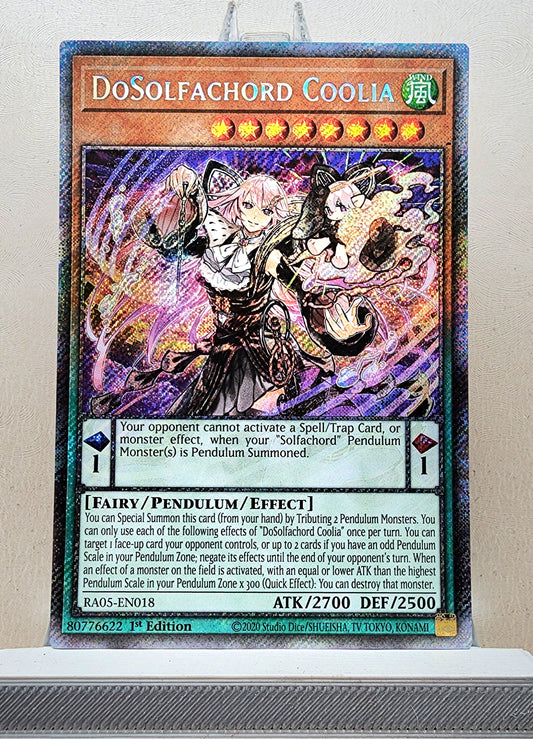 Yugioh! 1x DoSolfachord Coolia (RA05 - Platinum Secret Rare) 1st Edition