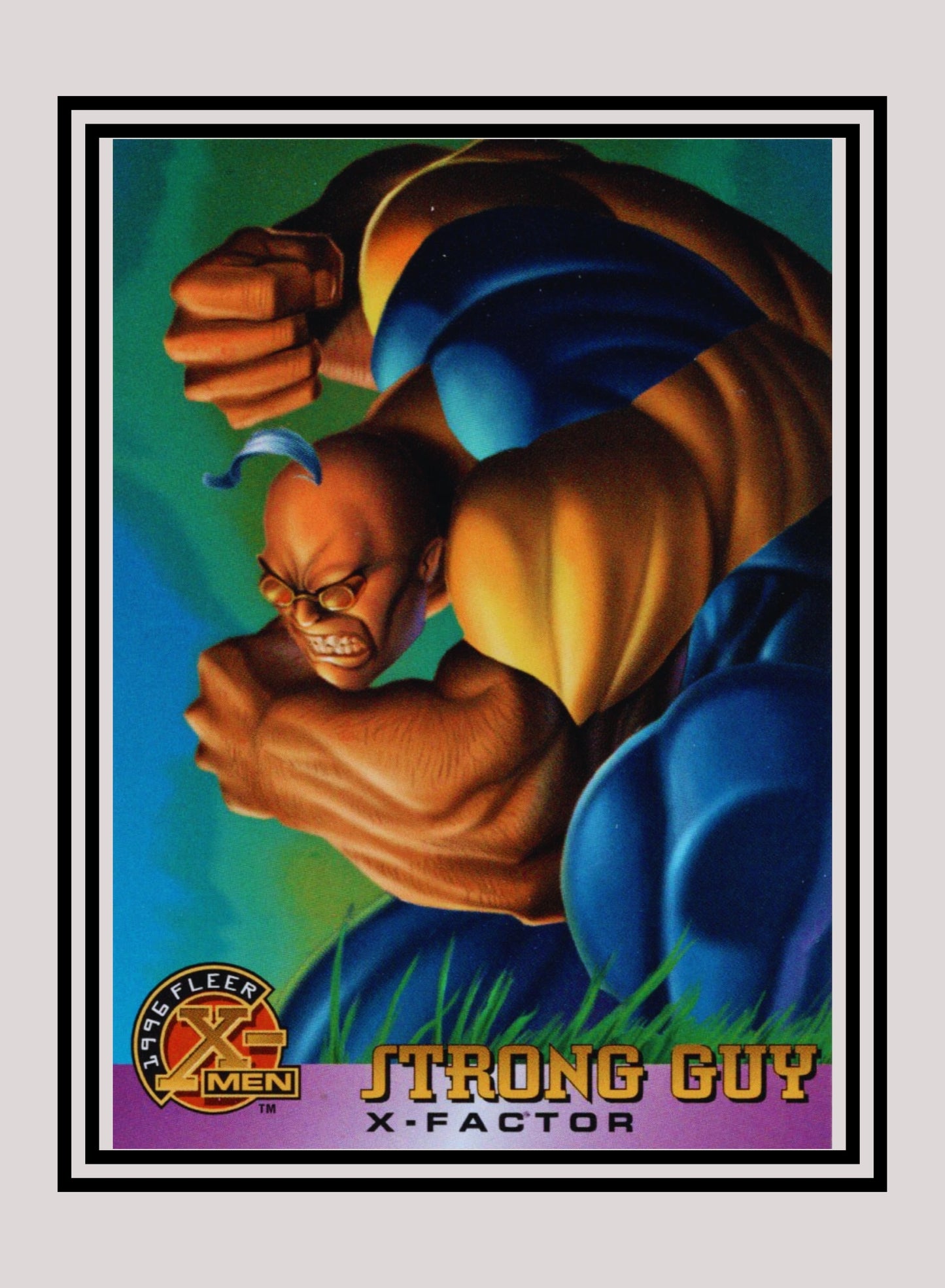 Marvel! 1x Strong Guy - Base (#019 - 1996 Fleer X Men)