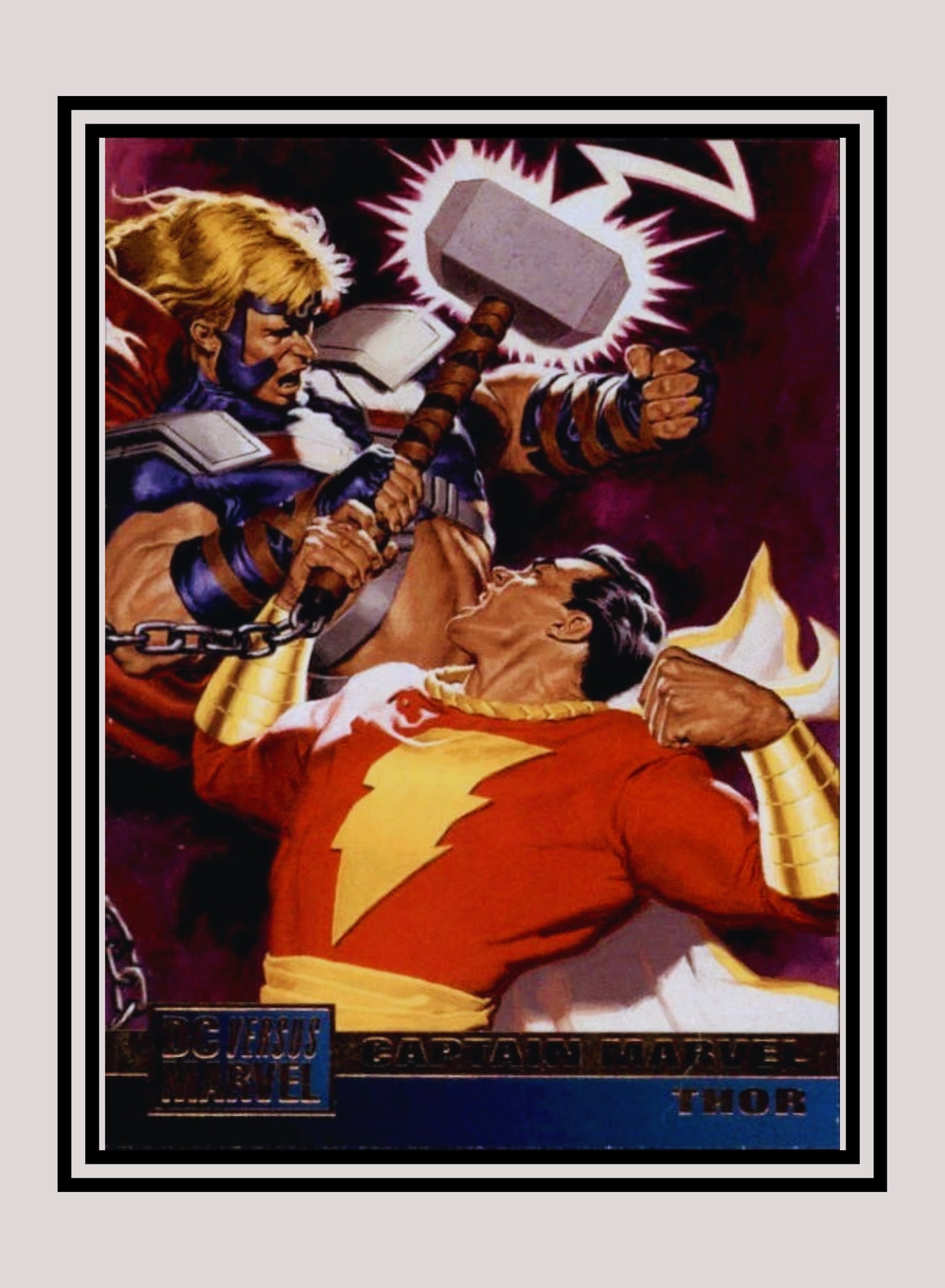 Marvel! 1x Captain Marvel / Thor - Base (#019 - 1995 Fleer DC vs. Marvel Comics)