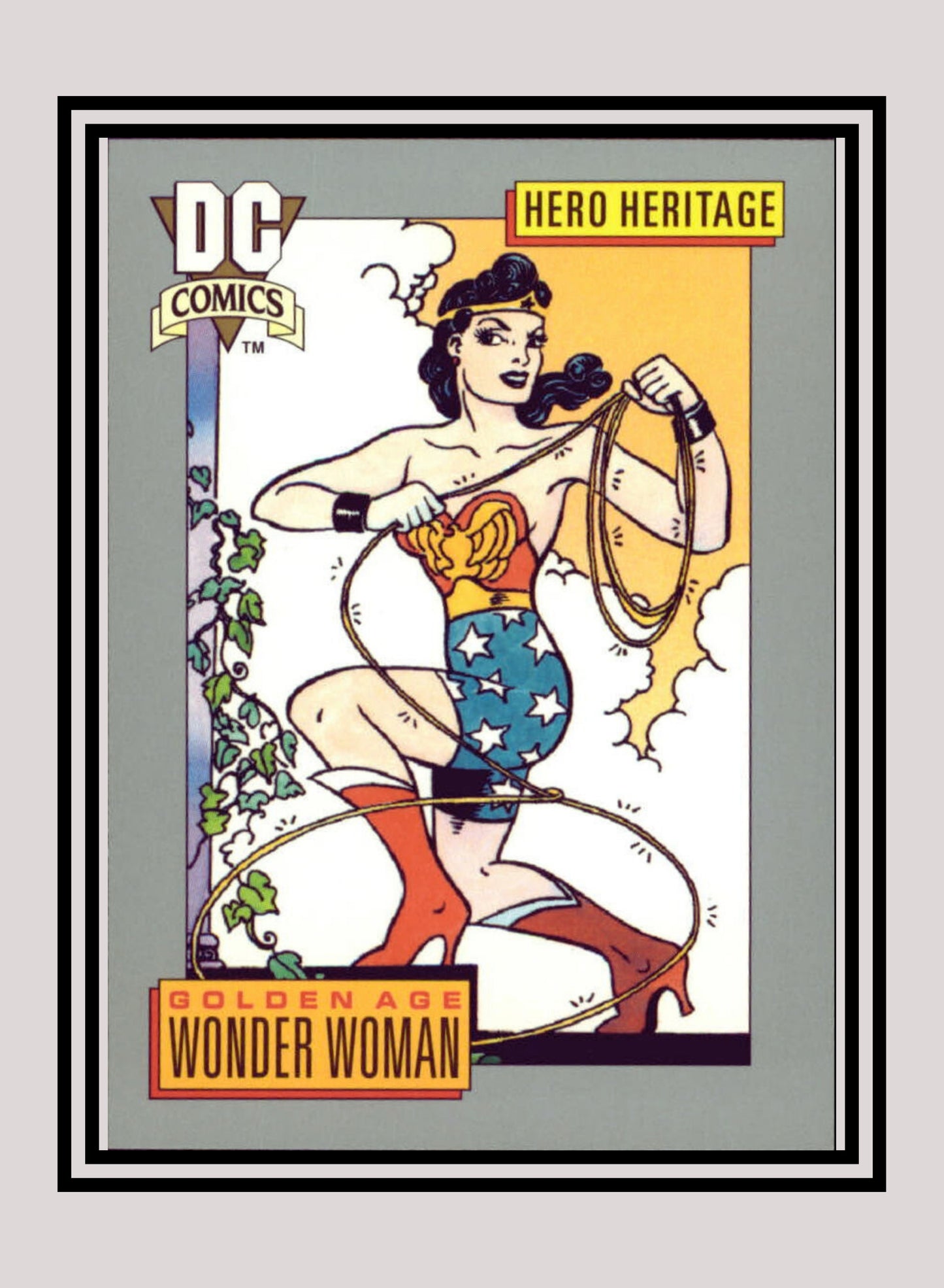 DC! 1x Golden Age Wonder Woman - Base (#019 - 1991 Impel DC Cosmic Cards)