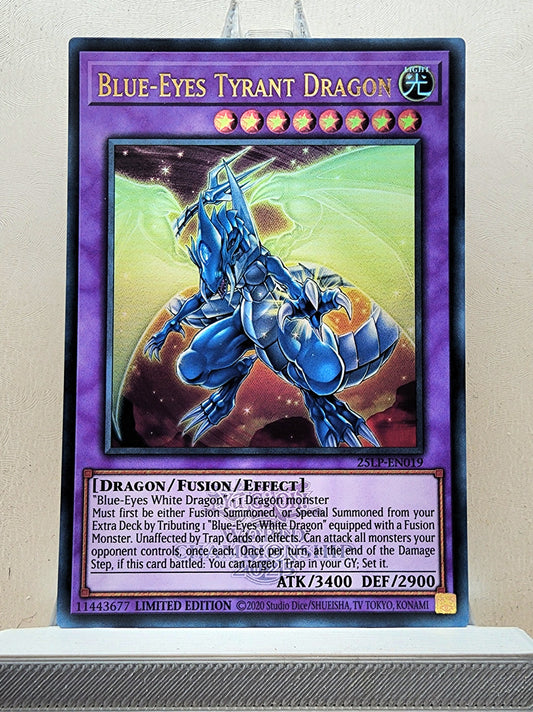 Yugioh! 1x Blue-Eyes Tyrant Dragon (25LP - Emblazoned Ultra Rare) Limited Edition