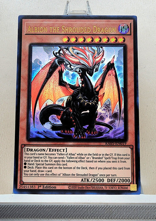 Yugioh! 1x Albion the Shrouded Dragon (RA05 - Ultra Rare) 1st Edition