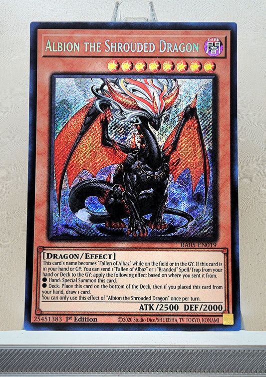 Yugioh! 1x Albion the Shrouded Dragon (RA05 - Secret Rare) 1st Edition