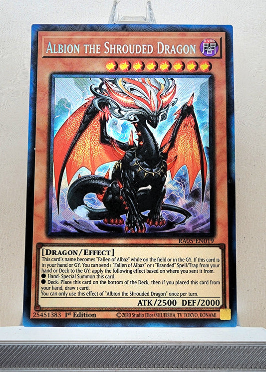 Yugioh! 1x Albion the Shrouded Dragon (RA05 - Prismatic Collectors Rare) 1st Edition