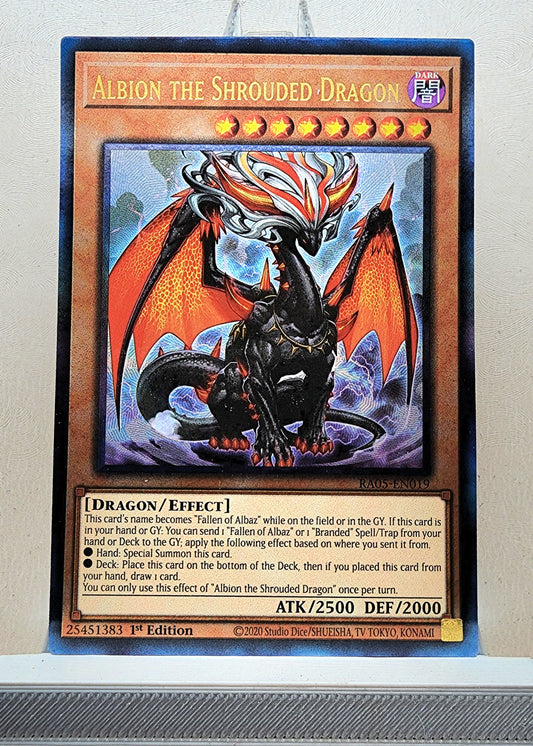 Yugioh! 1x Albion the Shrouded Dragon (RA05 - Prismatic Ultimate Rare) 1st Edition