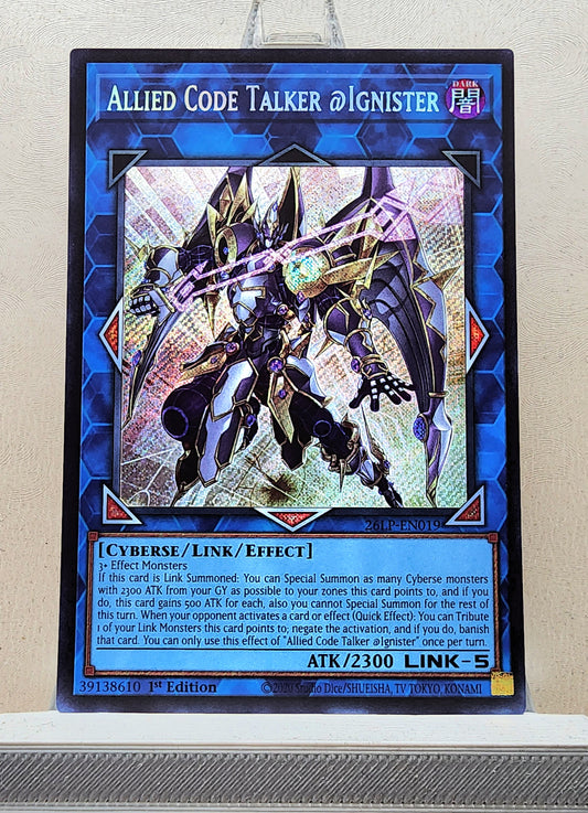 Yugioh! 1x Allied Code Talker @Ignister (26LP - Secret Rare) Limited Edition
