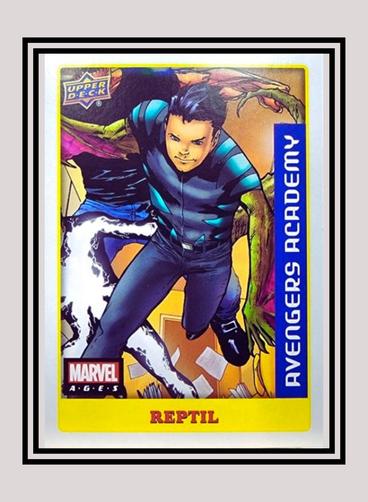 Marvel! 1x Reptil - Sticker (#019 - 2020 Upper Deck Marvel Ages)