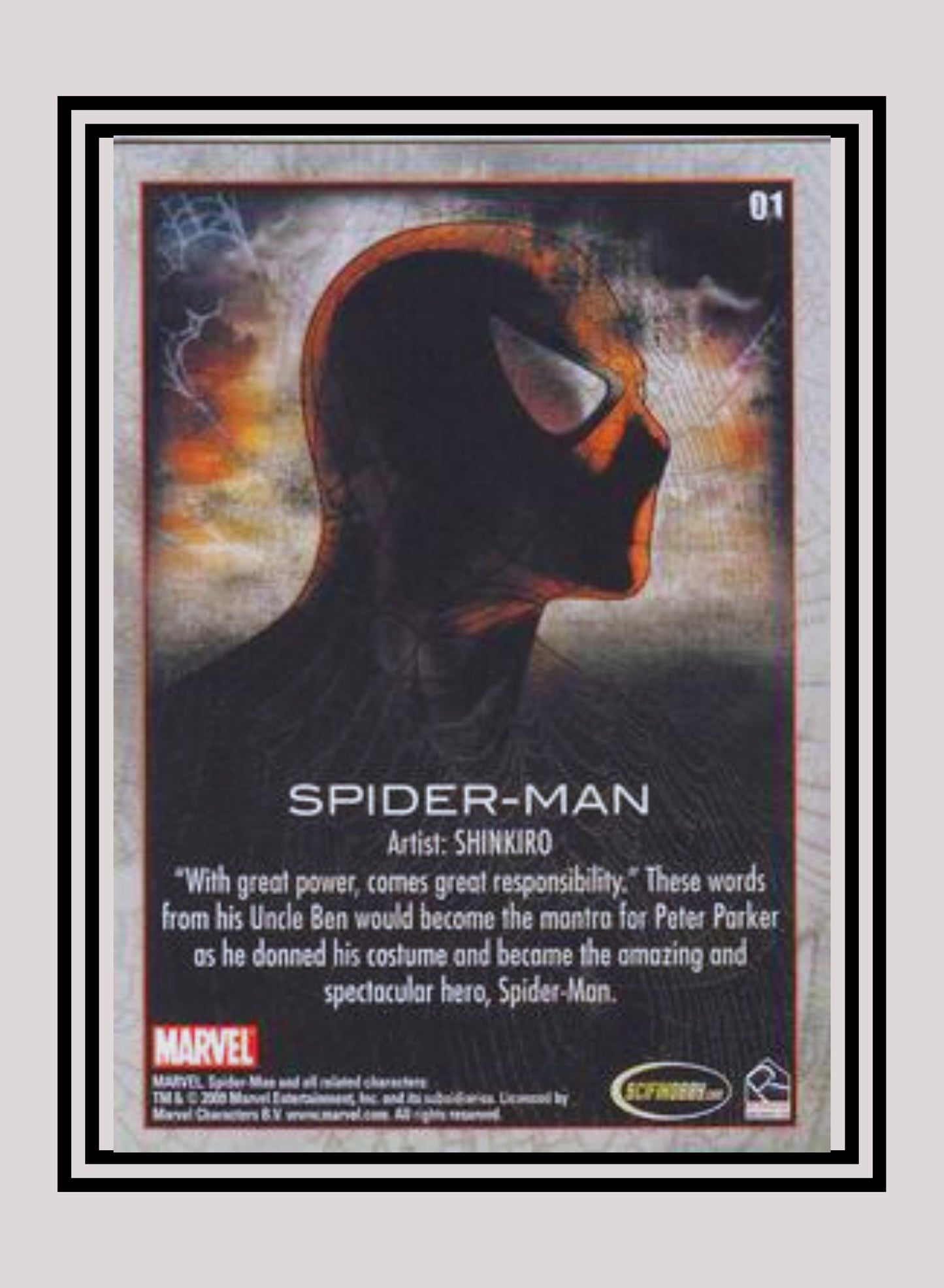 Marvel! 1x Spider-Man - Base (#01 - 2009 Rittenhouse Spiderman Archives)