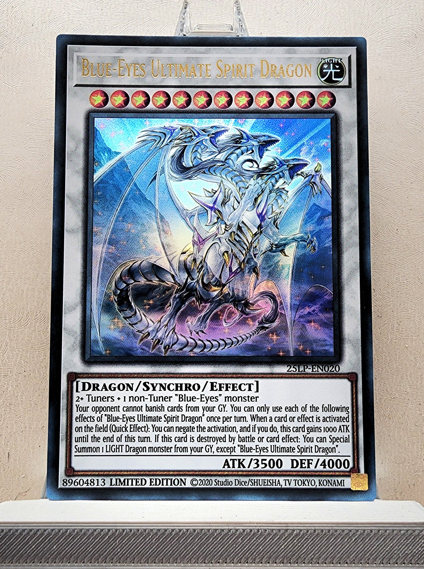 Yugioh! 1x Blue-Eyes Ultimate Spirit Dragon (25LP - Ultra Rare) Limited Edition