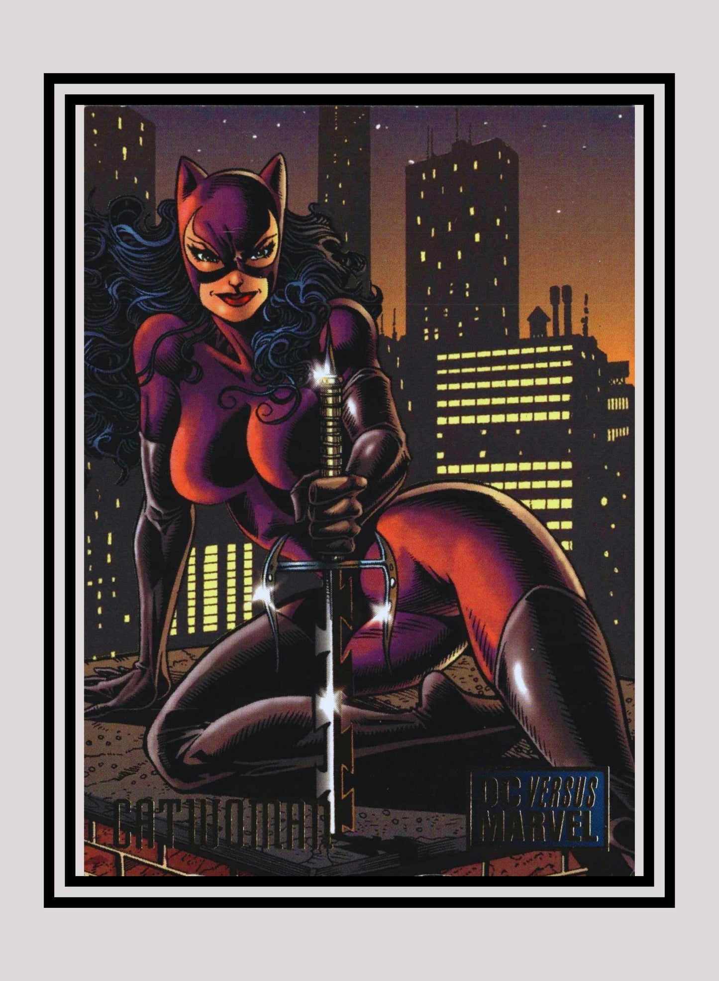Marvel! 1x Catwoman - Base (#020 - 1995 Fleer DC vs. Marvel Comics)