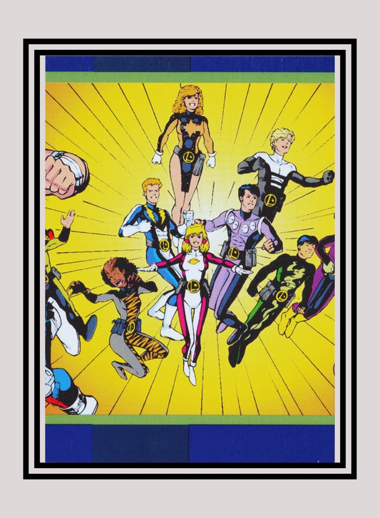 DC! 1x Legionnaires - Base (#020 - 1993 Skybox DC Cosmic Teams)