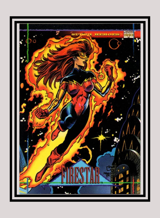 Marvel! 1x Firestar - Base (#020 - 1993 Skybox Marvel Universe Series 4)