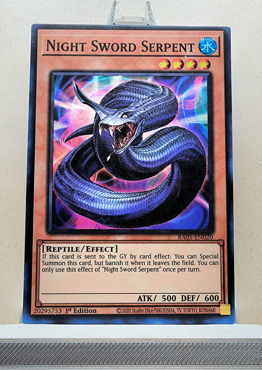 Yugioh! 1x Night Sword Serpent (RA05 - Super Rare) 1st Edition