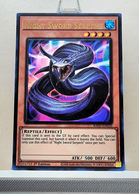 Yugioh! 1x Night Sword Serpent (RA05 - Ultra Rare) 1st Edition