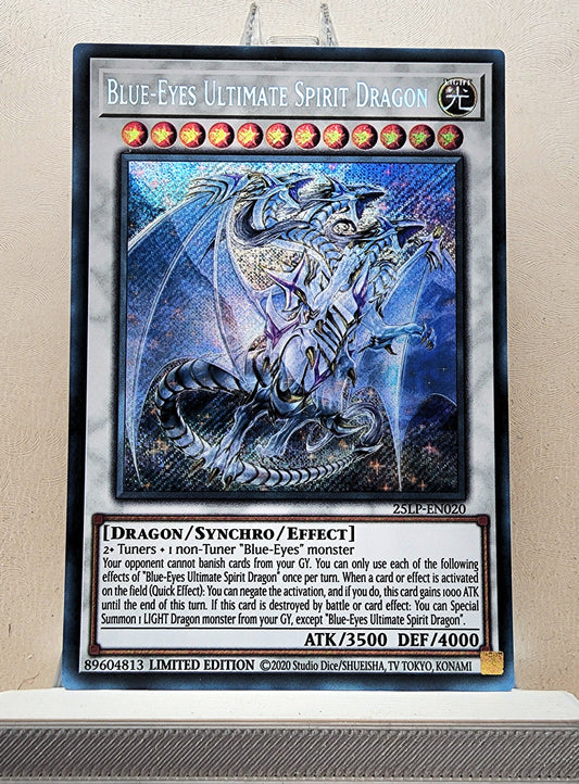 Yugioh! 1x Blue-Eyes Ultimate Spirit Dragon (25LP - Secret Rare) Limited Edition
