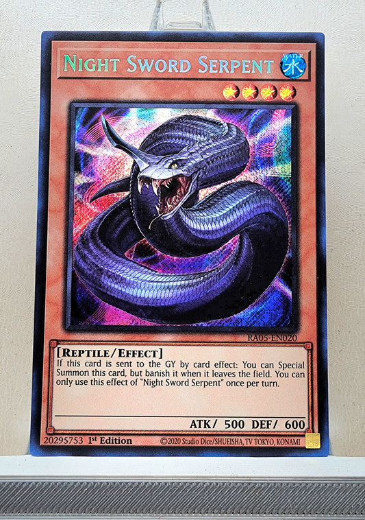 Yugioh! 1x Night Sword Serpent (RA05 - Secret Rare) 1st Edition