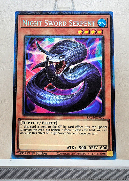 Yugioh! 1x Night Sword Serpent (RA05 - Prismatic Collectors Rare) 1st Edition