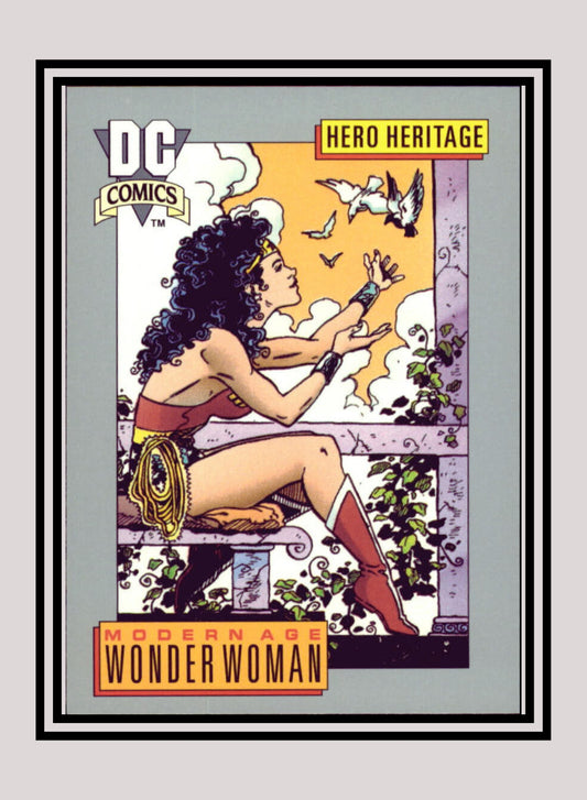 DC! 1x Modern Age Wonder Woman - Base (#021 - 1991 Impel DC Cosmic Cards)