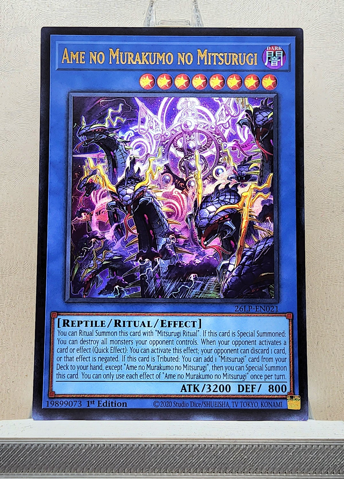 Yugioh! 1x Ame no Murakumo no Mitsurugi (26LP - Ultra Rare) Limited Edition