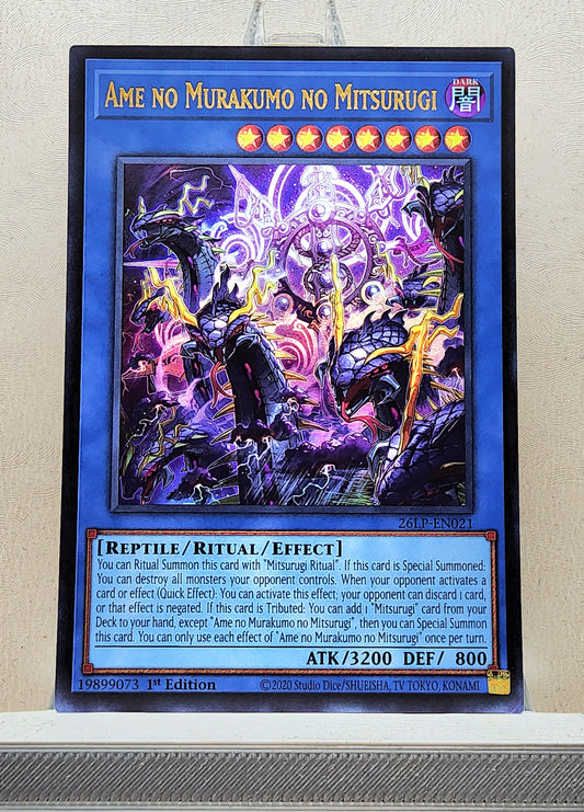 Yugioh! 1x Ame no Murakumo no Mitsurugi (26LP - Ultra Rare) Limited Edition