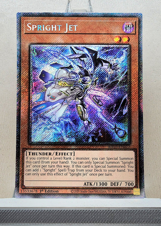 Yugioh! 1x Spright Jet (RA05 - Platinum Secret Rare) 1st Edition