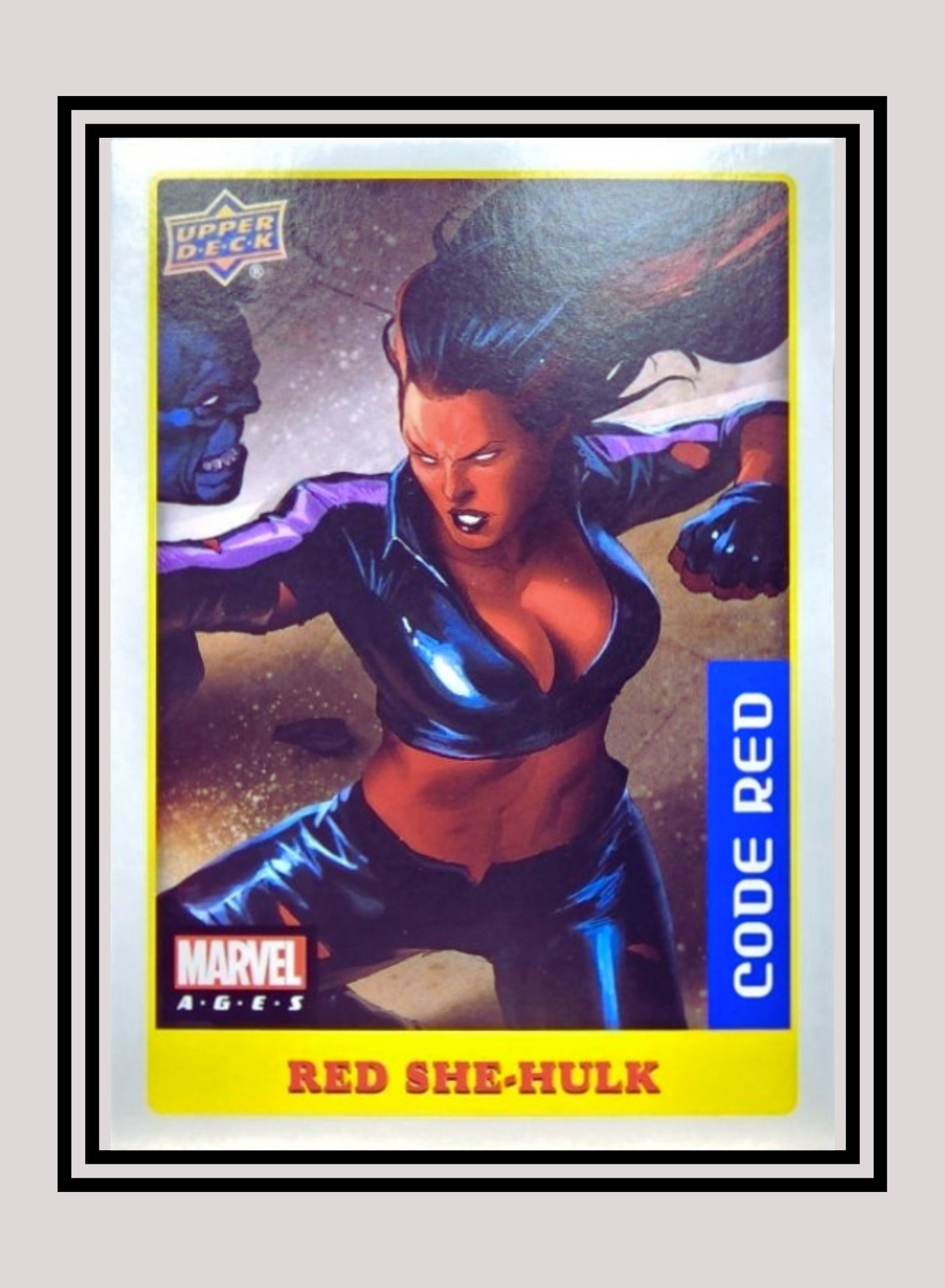 Marvel! 1x Red She-Hulk - Sticker (#022 - 2020 Upper Deck Marvel Ages)