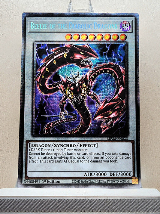 Yugioh! 1x Beelze of the Diabolic Dragons (MP25 - Starlight Rare) 1st Edition