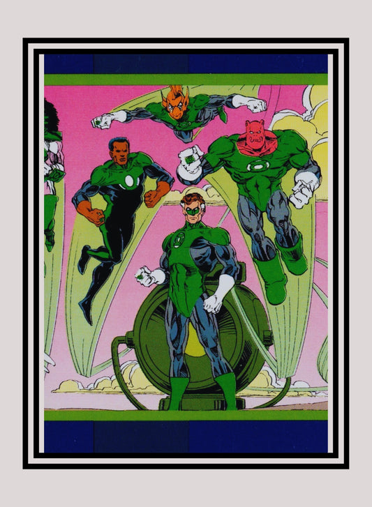 DC! 1x Green Lantern Corps - Base (#023 - 1993 Skybox DC Cosmic Teams)