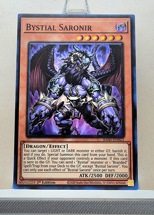 Yugioh! 1x Bystial Saronir (RA05 - Super Rare) 1st Edition