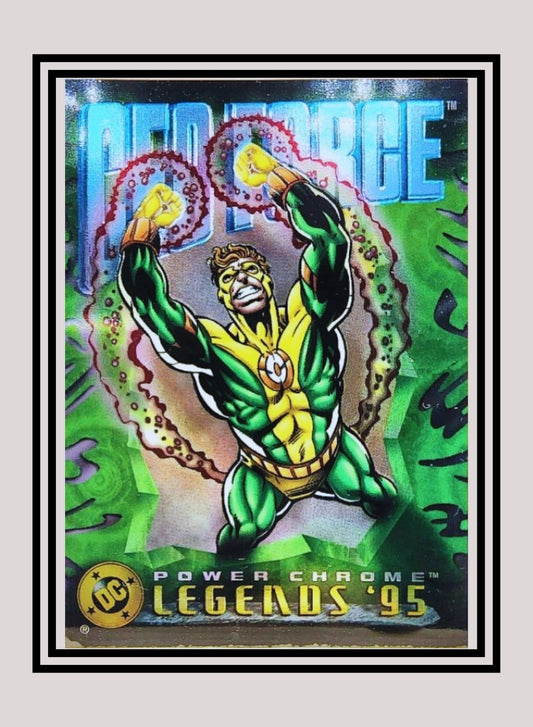 DC! 1x Geo-Force - Power Chrome (#023 - 1995 SkyBox DC Power Chrome Legends)