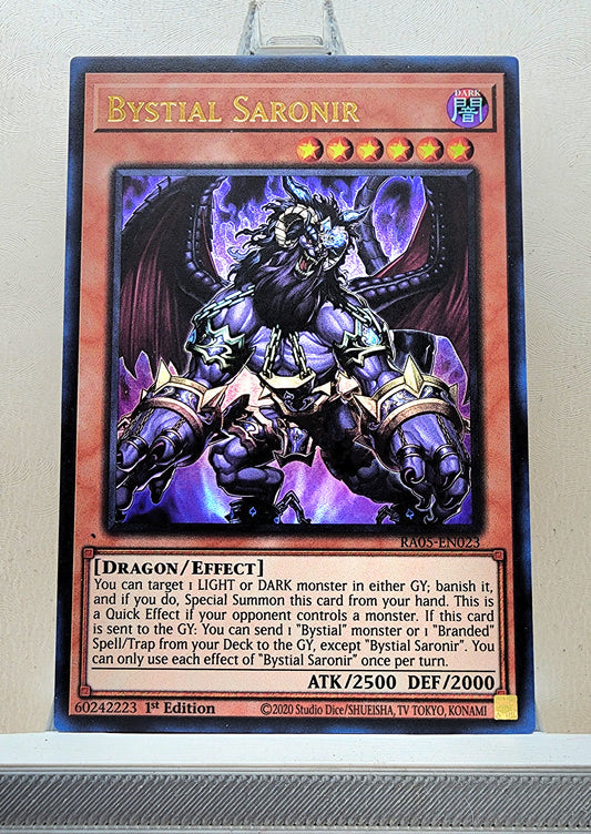 Yugioh! 1x Bystial Saronir (RA05 - Ultra Rare) 1st Edition